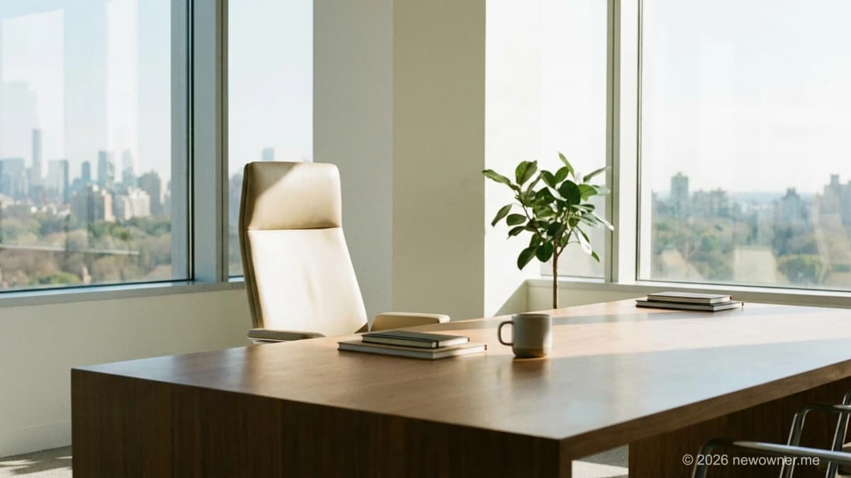 Empty management chair showing owner-independent business UK