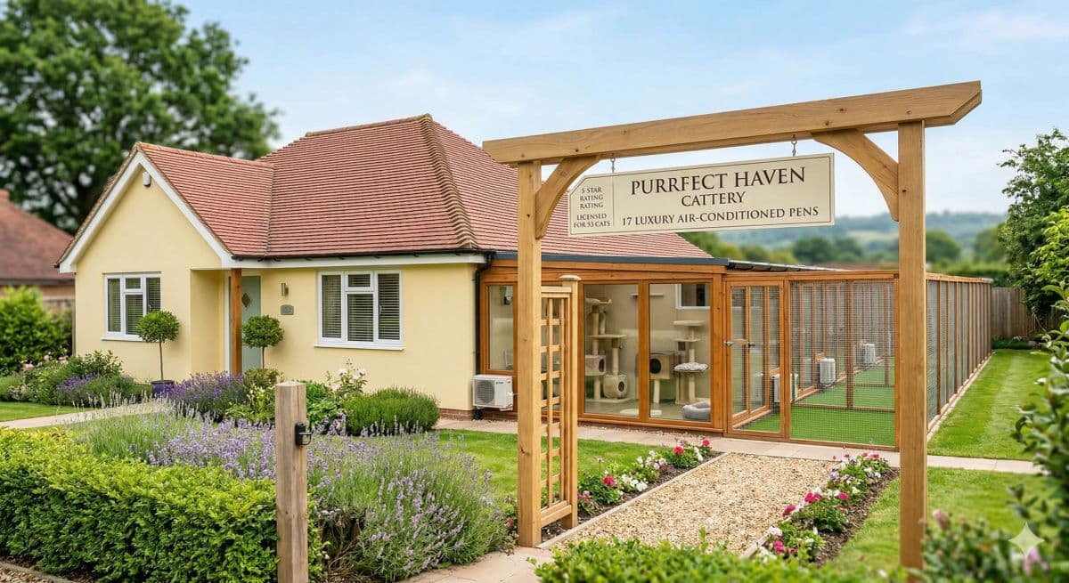 Thriving Freehold Cattery with 17 Luxury Air-Conditioned Pens and 5-Star Rating in London photo 1