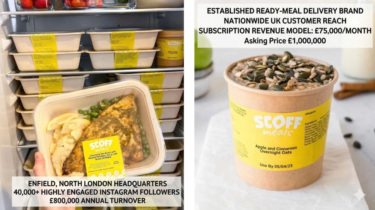 Established Ready-Meal Delivery Brand with 40,000 Plus Instagram Followers and £800,000 Annual Turnover photo 1